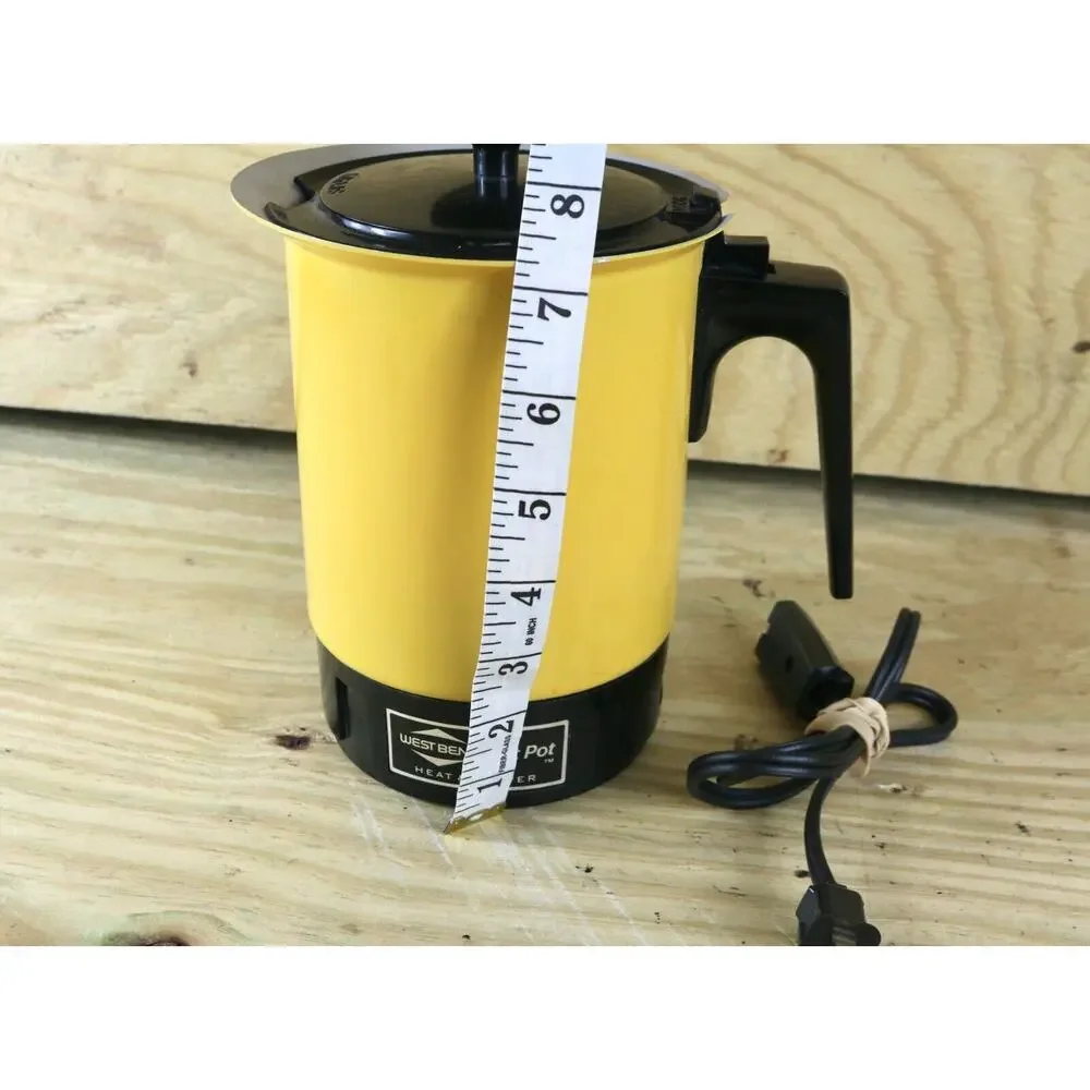 WestBend Hot Pot Instant Electric 6 Qt Vintge Yellow USA
